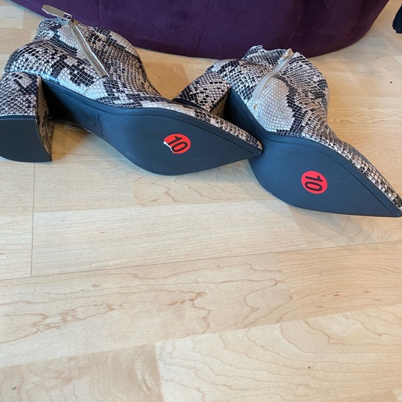 Marc Fisher snake print leather upper boot - Picture 6 of 7